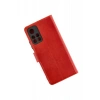 Hubrendy Bez Xiaomi Redmi Note 11T Kılıf Trend S Plus Kapaklı Kılıf - Kırmızı