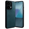 Hubrendy Bez Xiaomi Redmi Note 13 4G Kılıf Aras Deri Kapak - Koyu Yeşil