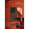 Hubrendy Bez Xiaomi Redmi Note 13 4G Kılıf Flip Cover - Lacivert