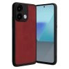 Hubrendy Bez Xiaomi Redmi Note 13 Pro 4G Kılıf Aras Deri Kapak - Kırmızı