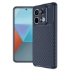 Hubrendy Bez Xiaomi Redmi Note 13 Pro 4G Kılıf Auto Focus Karbon Kapak - Lacivert