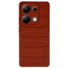 Hubrendy Bez Xiaomi Redmi Note 13 Pro 4G Kılıf Bibercas Silikon Kapak - Kırmızı