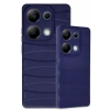 Hubrendy Bez Xiaomi Redmi Note 13 Pro 4G Kılıf Bibercas Silikon Kapak - Lacivert
