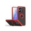 Hubrendy Bez Xiaomi Redmi Note 13 Pro 4G Montreal Yüzüklü Silikon Kapak - Kırmızı