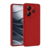 Hubrendy Bez Xiaomi Redmi Note 14 4G Kılıf First Silikon - Kırmızı