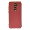 Hubrendy Bez Xiaomi Redmi Note 8 Pro Kılıf Volet Silikon - Kırmızı