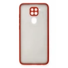 Hubrendy Bez Xiaomi Redmi Note 9 Kılıf Montreal Silikon Kapak - Kırmızı
