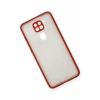 Hubrendy Bez Xiaomi Redmi Note 9 Kılıf Montreal Silikon Kapak - Kırmızı