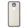 Hubrendy Bez Xiaomi Redmi Note 9 Kılıf Montreal Silikon Kapak - Lacivert