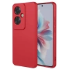 Hubrendy Bez Oppo Reno 11F Kılıf First Silikon - Kırmızı