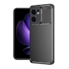 Hubrendy Bez Oppo Reno 13F Kılıf Auto Focus Karbon Kapak - Siyah