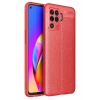 Hubrendy Bez Oppo Reno 5 Lite Kılıf Auto Focus Kapak - Kırmızı