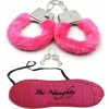 Hubrendy Bez Sfastores Pembe Peluş Kelepçe Seti