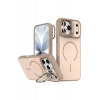 Hubrendy SH Joko Apple İphone 17 Pro Max Flexa Magsafe Kapak - Gold