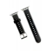 Hubrendy SH Movenchy Apple Watch 38mm Jelly Silikon Kordon - Siyah