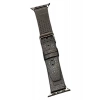 Hubrendy SH Movenchy Apple Watch 45mm Buff Deri Kordon - Siyah