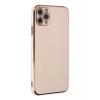 Hubrendy SH Newface Apple İphone 11 Pro Max Kılıf Volet Silikon - Pembe