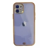 Hubrendy SH Newface Apple İphone 12 Kılıf Liva Taşlı Silikon - Pembe