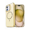 Hubrendy SH Newface Apple İphone 12 Live Diamond Magsafe Kapak - Sarı