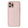 Hubrendy SH Newface Apple İphone 12 Pro Kılıf Coco Karbon Silikon - Pembe
