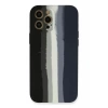 Hubrendy SH Newface Apple İphone 12 Pro Kılıf Ebruli Lansman Silikon - Siyah-lacivert