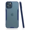 Hubrendy SH Newface Apple İphone 12 Pro Max Kılıf Platin Silikon - Lacivert
