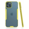 Hubrendy SH Newface Apple İphone 12 Pro Max Kılıf Platin Silikon - Sarı