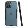 Hubrendy SH Newface Apple İphone 12 Pro Max Kılıf Platin Silikon - Siyah
