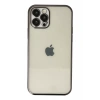 Hubrendy SH Newface Apple İphone 12 Pro Max Kılıf Razer Lensli Silikon - Siyah