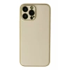 Hubrendy SH Newface Apple İphone 13 Pro Kılıf Coco Deri Silikon Kapak - Gold