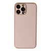 Hubrendy SH Newface Apple İphone 13 Pro Max Kılıf Coco Deri Silikon Kapak - Pudra