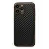 Hubrendy SH Newface Apple İphone 13 Pro Max Kılıf Coco Karbon Silikon - Siyah