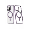 Hubrendy SH Newface Apple İphone 13 Pro Max Kılıf Element Magneticsafe Sert Kapak - Derin Mor