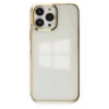 Hubrendy SH Newface Apple İphone 13 Pro Max Kılıf Element Silikon - Gold