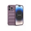 Hubrendy SH Newface Apple İphone 13 Pro Max Kılıf Optimum Silikon - Mor