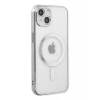 Hubrendy SH Newface Apple İphone 14 Plus Kılıf Magneticsafe Lazer Silikon - Gümüş