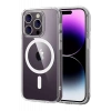 Hubrendy SH Newface Apple İphone 14 Pro Max Combo Sert Şeffaf Magsafe Kapak - Şeffaf
