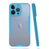 Hubrendy SH Newface Apple İphone 14 Pro Max Kılıf Platin Silikon - Mavi