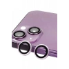 Hubrendy SH Newface Apple İphone 14 Raze Metal Kamera Lens - Mor