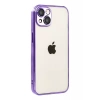 Hubrendy SH Newface Apple İphone 15 Razer Lensli Silikon - Mor