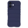 Hubrendy SH Newface Apple İphone 16 Plus Kılıf Optimum Silikon - Lacivert