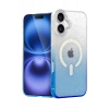 Hubrendy SH Newface Apple İphone 16 Pummel Shiny Magsafe Kapak - Mavi