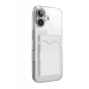 Hubrendy SH Newface Apple İphone 17 Kart Şeffaf Silikon - Şeffaf