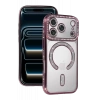 Hubrendy SH Newface Apple İphone 17 Pro Max Joke Simli Magneticsafe Kılıf - Pembe