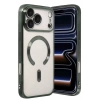Hubrendy SH Newface Apple İphone 17 Pro Max Kross Magneticsafe Kapak - Koyu Yeşil
