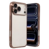 Hubrendy SH Newface Apple İphone 17 Pro Max Razer Lensli Silikon - Çöl Titanyum