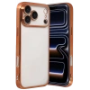 Hubrendy SH Newface Apple İphone 17 Pro Max Razer Lensli Silikon - Turuncu