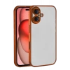 Hubrendy SH Newface Apple İphone 17 Razer Lensli Silikon - Turuncu