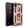 Hubrendy SH Newface Apple İphone Xs Max Kılıf Sofya Yüzüklü Silikon Kapak - Gold