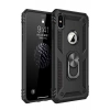 Hubrendy SH Newface Apple İphone Xs Max Kılıf Sofya Yüzüklü Silikon Kapak - Siyah